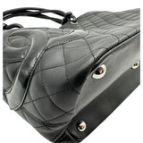 シャネル CHANEL カンボンライン トートラージ A25169 12番台 ブラック レザー レディース トートバッグ
