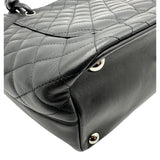 シャネル CHANEL カンボンライン トートラージ A25169 12番台 ブラック レザー レディース トートバッグ