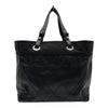 シャネル CHANEL パリビアリッツトートMM A34209 11番台 ブラック シルバー金具 コーティングキャンバス レディース トートバッグ