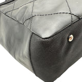 シャネル CHANEL パリビアリッツトートMM A34209 11番台 ブラック シルバー金具 コーティングキャンバス レディース トートバッグ