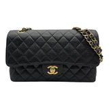 シャネル CHANEL マトラッセ25 A01112 8番台 ブラック ゴールド金具 キャビアスキン レディース ショルダーバッグ