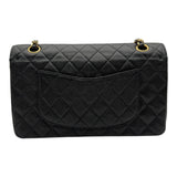 シャネル CHANEL マトラッセ25 A01112 8番台 ブラック ゴールド金具 キャビアスキン レディース ショルダーバッグ