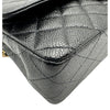 シャネル CHANEL マトラッセ25 A01112 8番台 ブラック ゴールド金具 キャビアスキン レディース ショルダーバッグ