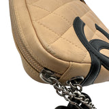 シャネル CHANEL カンボンショルダーバッグ A25175 ベージュ/ブラック ラムスキン レディース ショルダーバッグ
