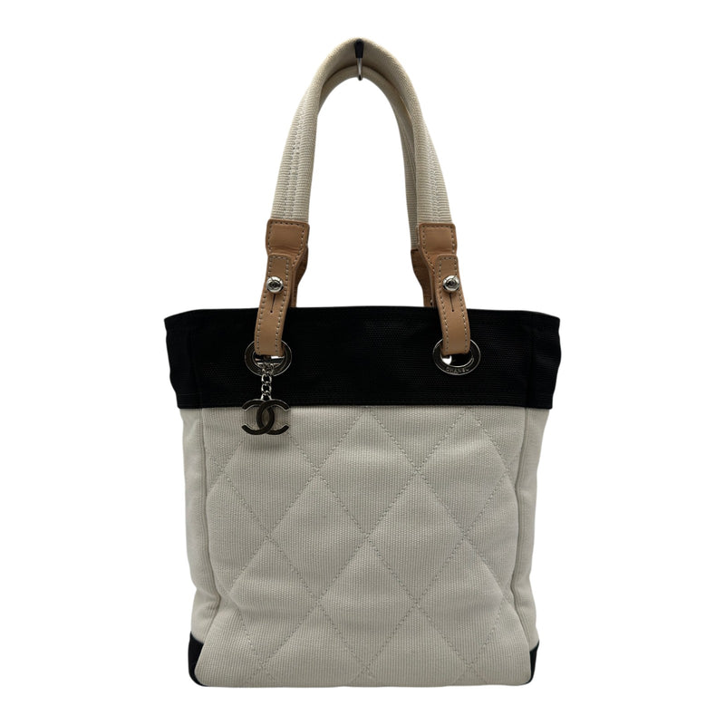 シャネル CHANEL パリビアリッツトートPM A34208 13番台 ホワイト 