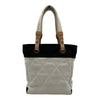 シャネル CHANEL パリビアリッツトートPM A34208 13番台 ホワイト/ブラック キャンバス/レザー レディース トートバッグ