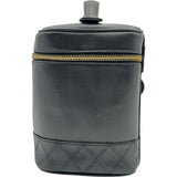 シャネル CHANEL ビコローレ バニティバッグ A01619 4番台 ブラック ゴールド金具 ラムスキン レディース ハンドバッグ