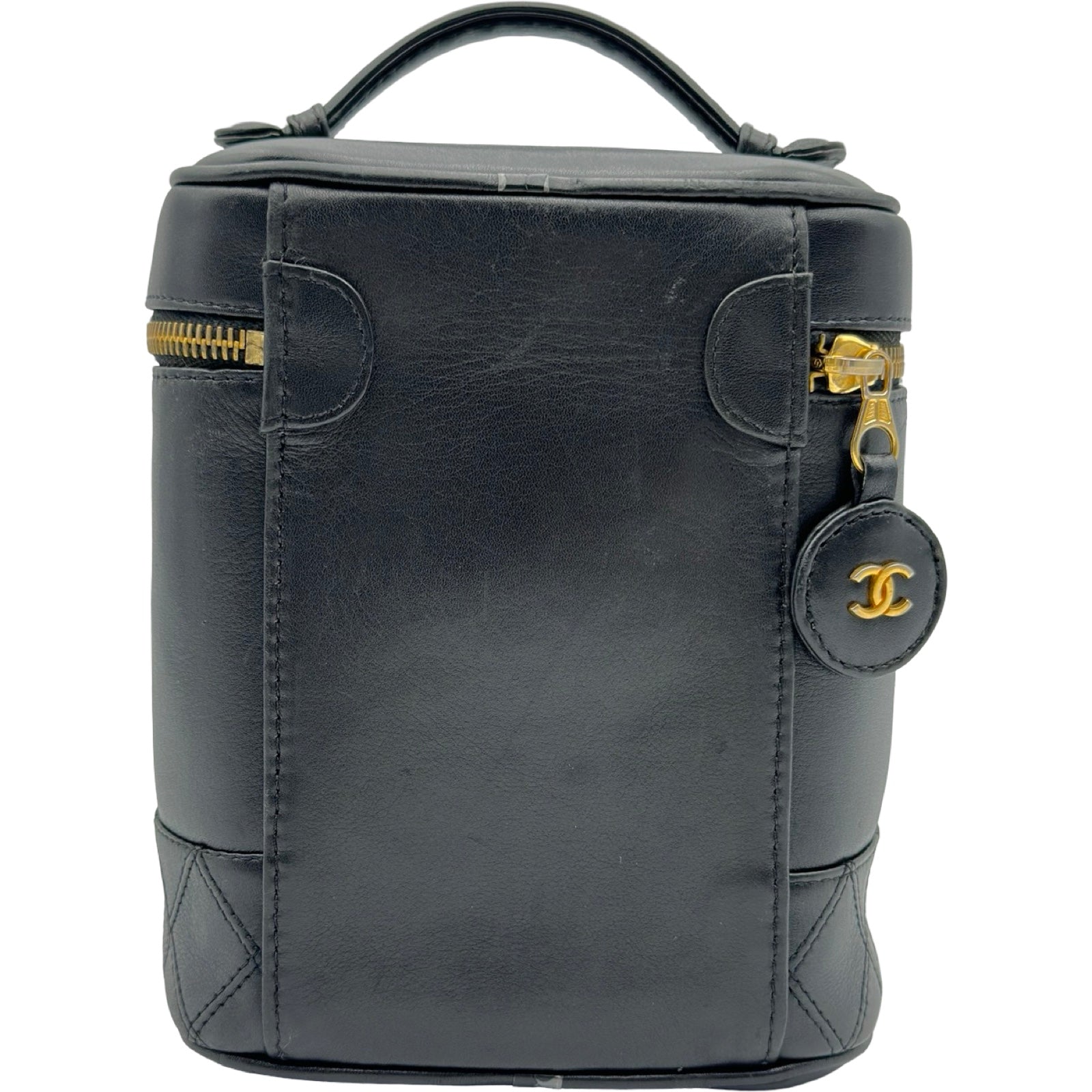 シャネル CHANEL ビコローレ バニティバッグ A01619 4番台 ブラック