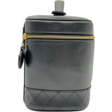 シャネル CHANEL ビコローレ バニティバッグ A01619 4番台 ブラック ゴールド金具 ラムスキン レディース ハンドバッグ