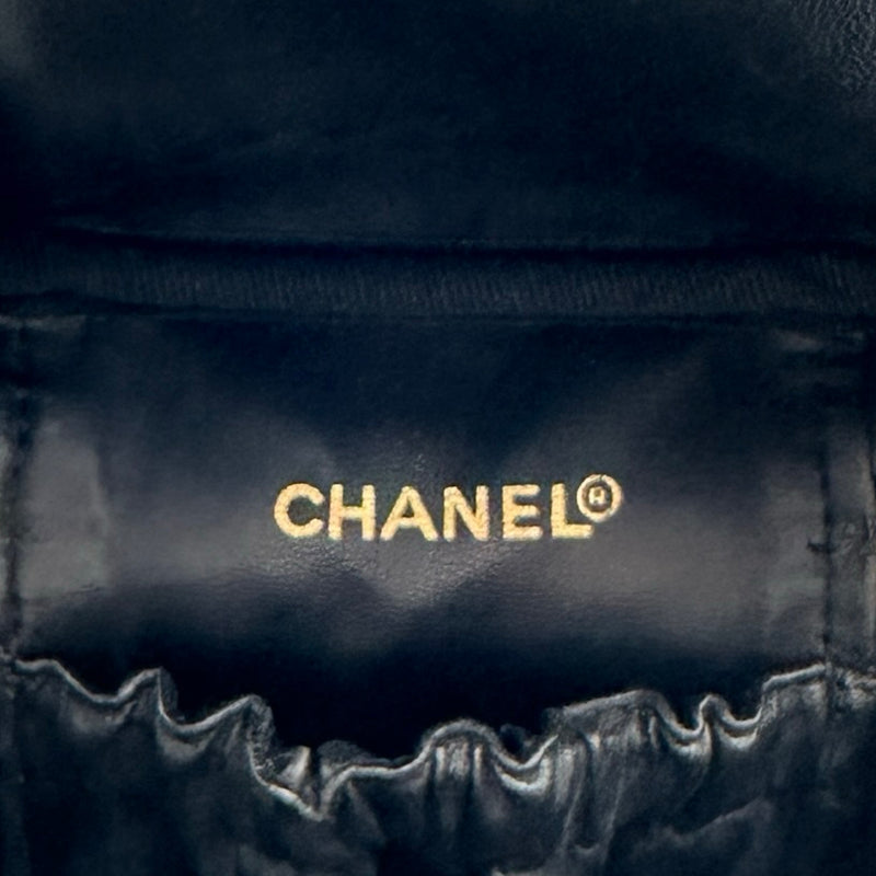 シャネル CHANEL ビコローレ バニティバッグ A01619 4番台 ブラック