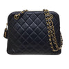 シャネル CHANEL マトラッセチェーントートバッグ 40番台 ブラック ゴールド金具 ラムスキン レディース トートバッグ