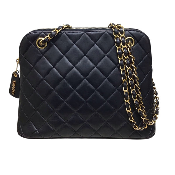 シャネル CHANEL マトラッセチェーントートバッグ 40番台 ブラック