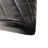 シャネル CHANEL マトラッセチェーントートバッグ 40番台 ブラック ゴールド金具 ラムスキン レディース トートバッグ