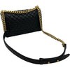シャネル CHANEL ボーイシャネル25 A67086 ブラック ゴールド金具 ラムスキン レディース ショルダーバッグ
