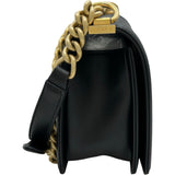 シャネル CHANEL ボーイシャネル25 A67086 ブラック ゴールド金具 ラムスキン レディース ショルダーバッグ