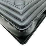 シャネル CHANEL ボーイシャネル25 A67086 ブラック ゴールド金具 ラムスキン レディース ショルダーバッグ
