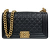 シャネル CHANEL ボーイシャネル25 A67086 ブラック/ゴールド金具 キャビアスキン レディース ショルダーバッグ
