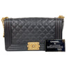シャネル CHANEL ボーイシャネル25 A67086 ブラック/ゴールド金具 キャビアスキン レディース ショルダーバッグ