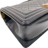 シャネル CHANEL ボーイシャネル25 A67086 ブラック/ゴールド金具 キャビアスキン レディース ショルダーバッグ