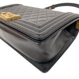 シャネル CHANEL ボーイシャネル25 A67086 ブラック/ゴールド金具 キャビアスキン レディース ショルダーバッグ