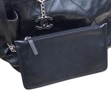 シャネル CHANEL パリビアリッツトートGM A34210 13番台 ブラック シルバー金具 コーティングキャンバス レディース トートバッグ