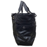 シャネル CHANEL パリビアリッツトートGM A34210 13番台 ブラック シルバー金具 コーティングキャンバス レディース トートバッグ