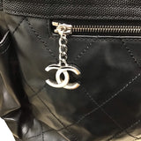 シャネル CHANEL パリビアリッツトートGM A34210 13番台 ブラック シルバー金具 コーティングキャンバス レディース トートバッグ