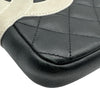 シャネル CHANEL カンボンライン ショルダーバッグ スモール A25178 9番台 ブラック/ホワイト シルバー金具 ラムスキン レディース
