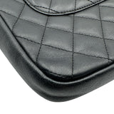 シャネル CHANEL カンボンライン ショルダーバッグ スモール A25178 9番台 ブラック/ホワイト シルバー金具 ラムスキン レディース