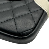 シャネル CHANEL カンボンライン ショルダーバッグ スモール A25178 9番台 ブラック/ホワイト シルバー金具 ラムスキン レディース