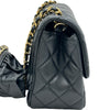 シャネル CHANEL フリルストラップ ミニフラップバッグ AS2203 30番台 ブラック ゴールド金具 ラムスキン レディース ショルダーバッグ