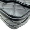 シャネル CHANEL フリルストラップ ミニフラップバッグ AS2203 30番台 ブラック ゴールド金具 ラムスキン レディース ショルダーバッグ