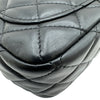 シャネル CHANEL フリルストラップ ミニフラップバッグ AS2203 30番台 ブラック ゴールド金具 ラムスキン レディース ショルダーバッグ
