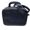 シャネル CHANEL ココマーク 2Wayバニティバッグ 44番台 ブラック キャビアスキン レディース ハンドバッグ