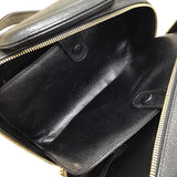 シャネル CHANEL ココマーク 2Wayバニティバッグ 44番台 ブラック キャビアスキン レディース ハンドバッグ