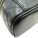シャネル CHANEL ビコローレバニティバッグ A01618 3番台 ブラック ゴールド金具 ラムスキン レディース ハンドバッグ