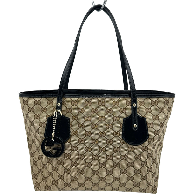 グッチ GUCCI GGキャンバストートバッグ 211976 ブラウン GGキャンバス