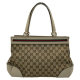 グッチ GUCCI GGキャンバス メイフェア トートバッグ 257063 アイボリー シルバー金具 GGキャンバス/レザー レディース ハンドバッグ
