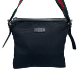 グッチ GUCCI シェリーラインショルダーバッグ 353407 ブラック キャンバス メンズ ショルダーバッグ