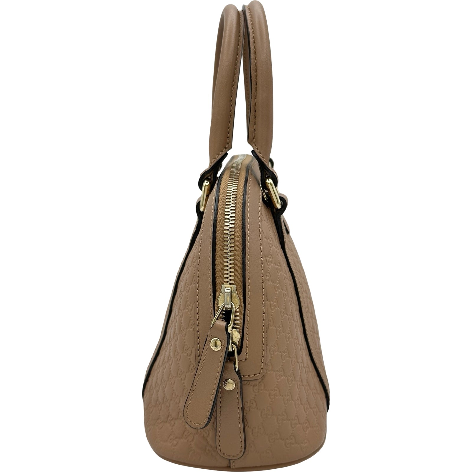 グッチ GUCCI マイクログッチシマ ハンドバッグ 449654 ベージュ