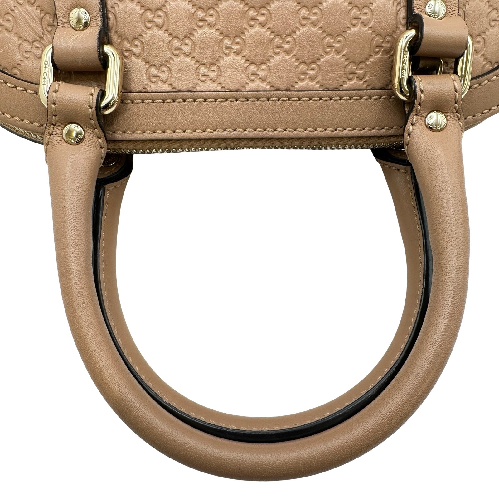 グッチ GUCCI マイクログッチシマ ハンドバッグ 449654 ベージュ
