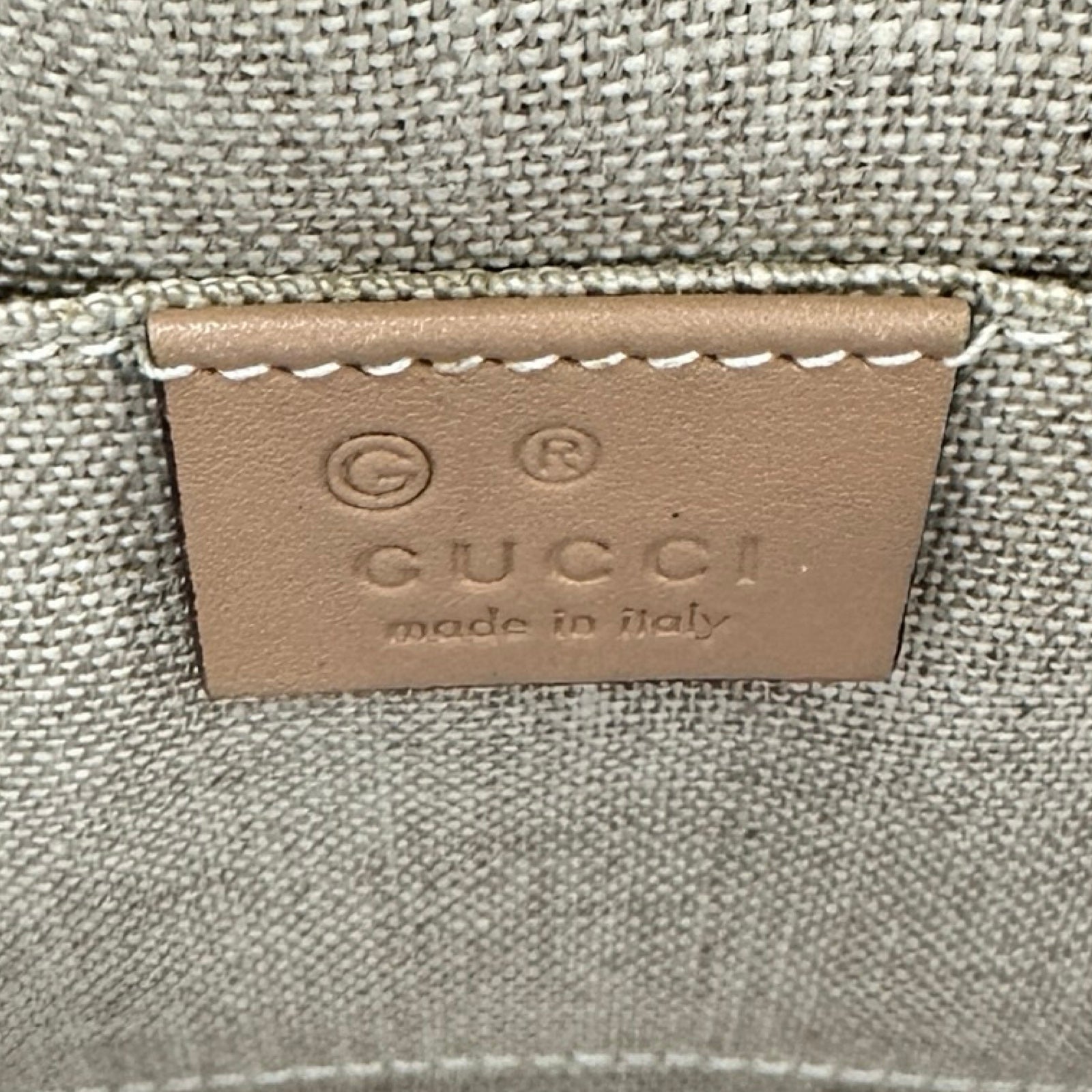 グッチ GUCCI マイクログッチシマ ハンドバッグ 449654 ベージュ