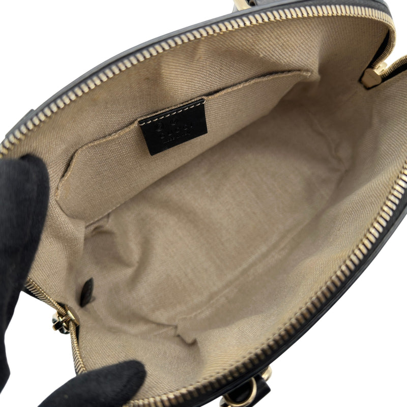 グッチ GUCCI マイクログッチシマ ハンドバッグ 449654 ブラック