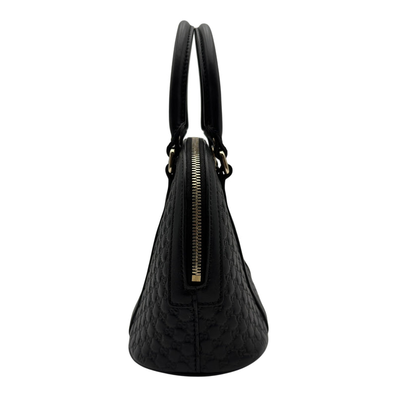 GUCCI グッチシマ マイクロ ブラック309617 レザー ハンドバッグ グッチ GUCCI マイクログッチシマ ハンドバッグ 449654 ブラック