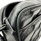 バレンシアガ BALENCIAGA カメラバッグ 702701 ブラック BBモノグラムレザー レディース ショルダーバッグ
