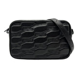 バレンシアガ BALENCIAGA カメラバッグ 702701 ブラック BBモノグラムレザー レディース ショルダーバッグ
