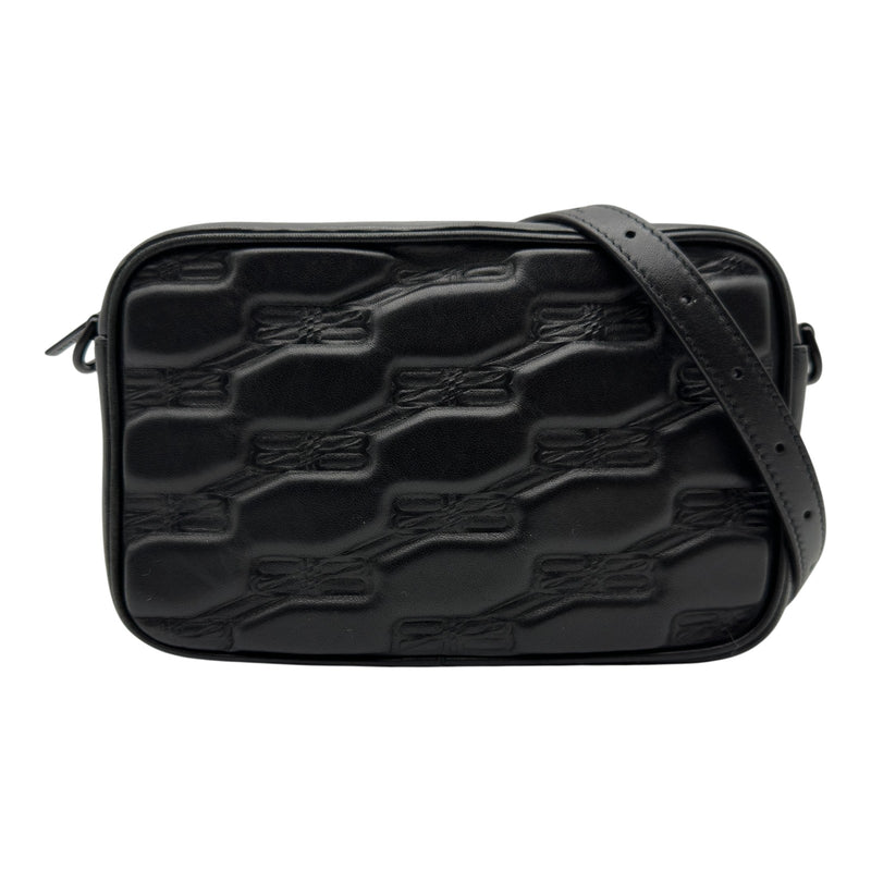 バレンシアガ カメラバッグ BB金具 モノグラム柄 キャンバス レザー ブラック バレンシアガ BALENCIAGA カメラバッグ 702701 ブラック BBモノグラム