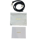 クリスチャン・ディオール Christian Dior レディーディオールメディアム M05650NGE ブラック シルバー金具 カナージュラム レディース ショルダーバッグ