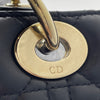 クリスチャン・ディオール Christian Dior レディーディオールメディアム M05650NGE ブラック シルバー金具 カナージュラム レディース ショルダーバッグ