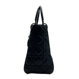 クリスチャン・ディオール Christian Dior レディーディオールメディアム M05650NGE ブラック シルバー金具 カナージュラム レディース ショルダーバッグ